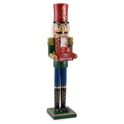 North Pole Trading Co. 24in Traditional Advent Christmas Nutcracker