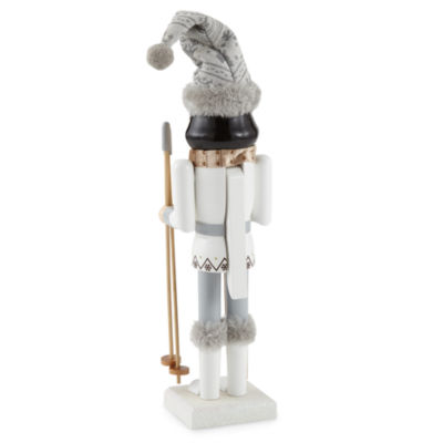 North Pole Trading Co. 14in Ski Girl Christmas Nutcracker