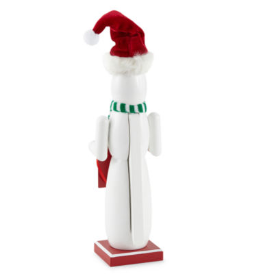 North Pole Trading Co. 14in Snowman Advent Christmas Nutcracker