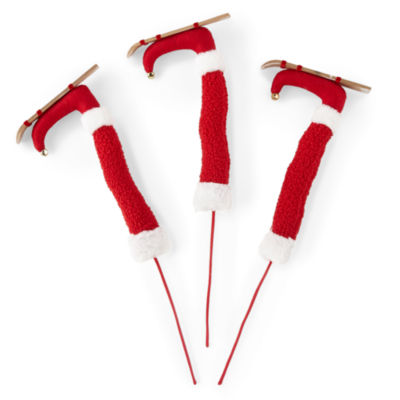 North Pole Trading Co. Elf Leg 3-pc. Christmas Picks