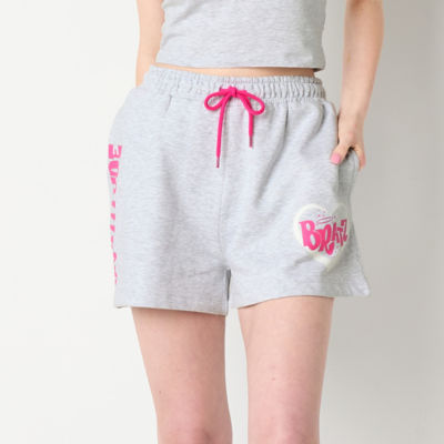 Skinnydip London Bratz Grey Logo Sweat Shorts Womens Pull-On Short Juniors