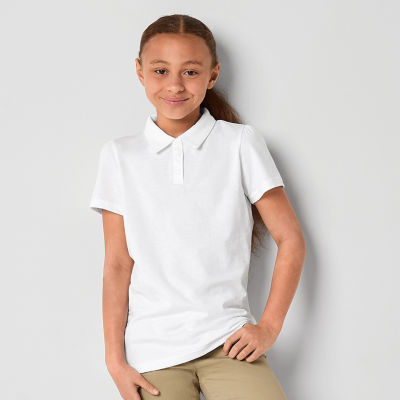 Thereabouts Little & Big Girls Short Sleeve Polo Shirt