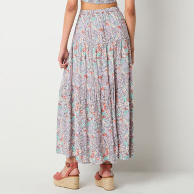 Arizona Womens Mid Rise Maxi Skirt - Juniors