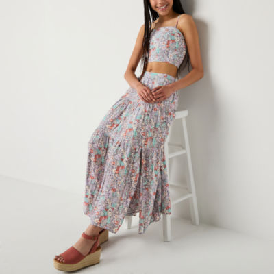 Arizona Womens Mid Rise Maxi Skirt - Juniors