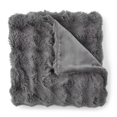 Linden Street Bubble Faux Fur Throw