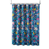 Distant Lands Tile Floral Shower Curtain