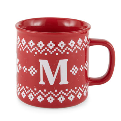 North Pole Trading Co. Holiday Monogram Coffee Mug