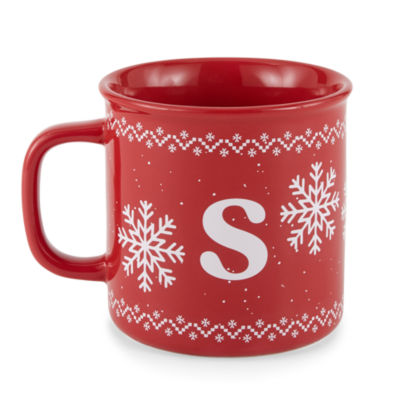 North Pole Trading Co. Holiday Monogram Coffee Mug