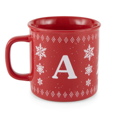 North Pole Trading Co. Holiday Monogram Coffee Mug