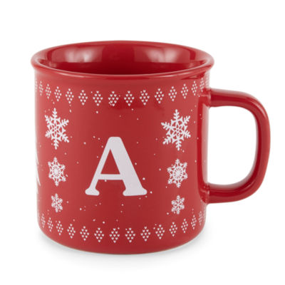 North Pole Trading Co. Holiday Monogram Coffee Mug