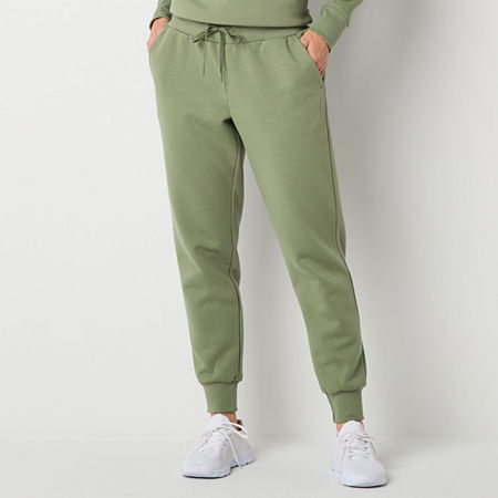 Xersion Womens Super Soft Fleece Mid Rise Jogger Pant, X-large, Green