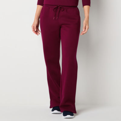 Xersion Womens Super Soft Fleece Mid Rise Straight Sweatpant