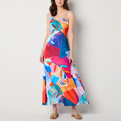 Be by CHETTA B Sleeveless Abstract Maxi Dress