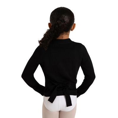 Capezio Little & Big Girls V-Neck Wrap Sweater