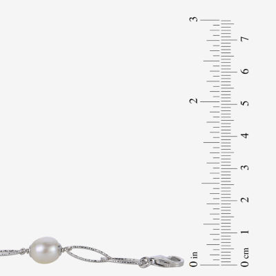 8.5-9Mm Cultured Freshwater Pearl Sterling Silver Bracelet