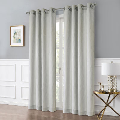 Corsica Light-Filtering Grommet Top Single Curtain Panel