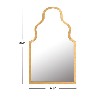 Safavieh 14.5" X 23.5" Gold Argabah Wall Mount Wall Mirror