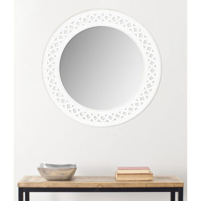 Safavieh 24" X 24" Braided Chain Wall Mount Round Wall Mirror