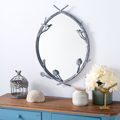 Safavieh 18.75" X 27.25" Silver Helios Wall Mount Wall Mirror