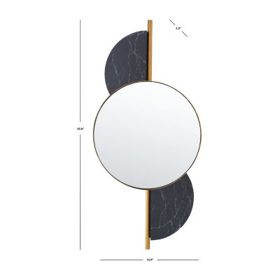 Safavieh 16.5" X 36" Gold Laurelle Wall Mount Wall Mirror