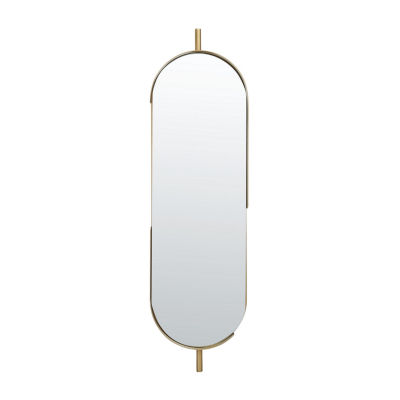 Safavieh 12" X 43" Gold Nicoli Wall Mount Wall Mirror