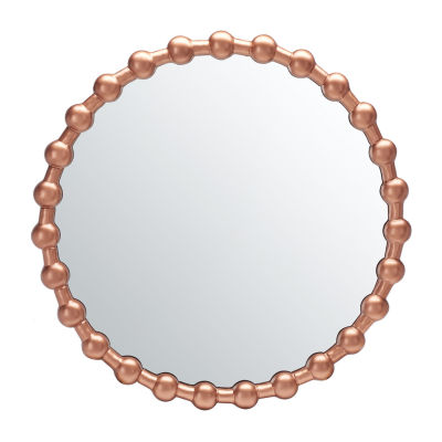 Safavieh 25" X 25" Gold Round Pallas Wall Mount Round Wall Mirror