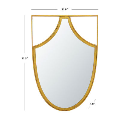 Safavieh 21.75" X 31.5" Gold Tyne Wall Mount Wall Mirror