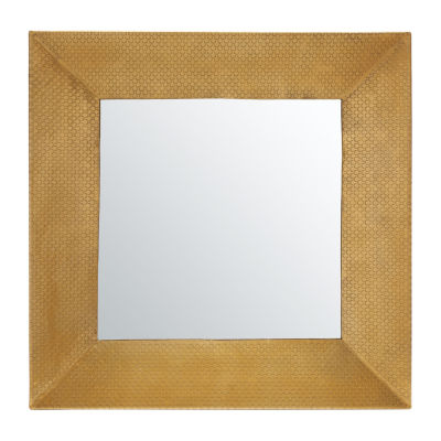 Safavieh 24" X 24" Gold Square Pallava Wall Mount Square Wall Mirror