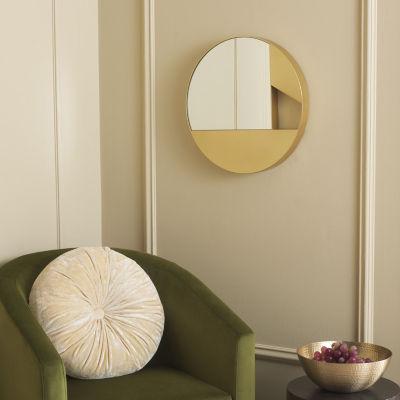 Safavieh 16 X 16 Gold Essa Wall Mount Round Wall Mirror