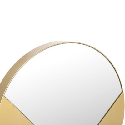 Safavieh 16" X 16" Gold Essa Wall Mount Round Wall Mirror