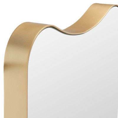 Safavieh 14" X 31" Gold Hyla Wall Mount Wall Mirror