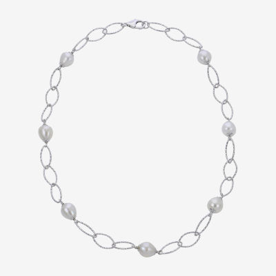 8.5-9Mm Cultured Freshwater Pearl Sterling Silver Necklace