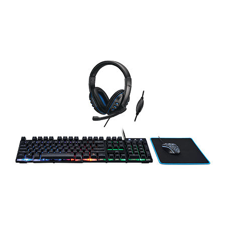 ILive Gaming Accessory Keyboard, Mouse, And Headset Combo For Xbox One, One Size, Black