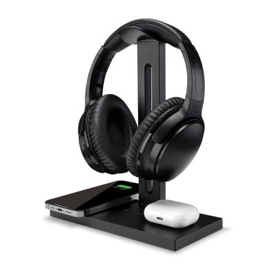 iLive 5-In-1 Headphone Stand And Wireless Charging Station