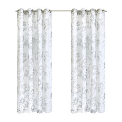 Kyoto Light-Filtering Grommet Top Single Curtain Panel