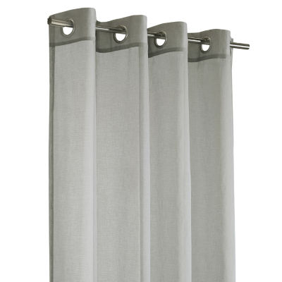 Luna Light-Filtering Grommet Top Single Curtain Panel