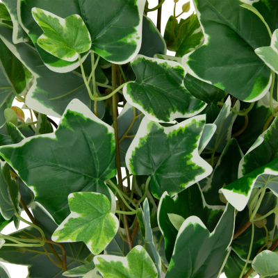 31.5'' Green and White Ivy Spring Floral Hanging Bush