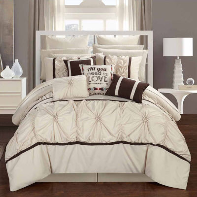 Chic Home Ashville 16-pc. Midweight Embroidered Comforter Set