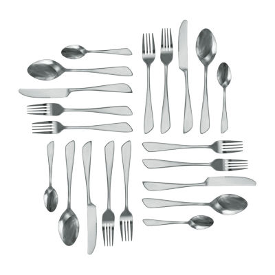 Megachef Gibbous 20-pc. 18/10 Stainless Steel Flatware Set