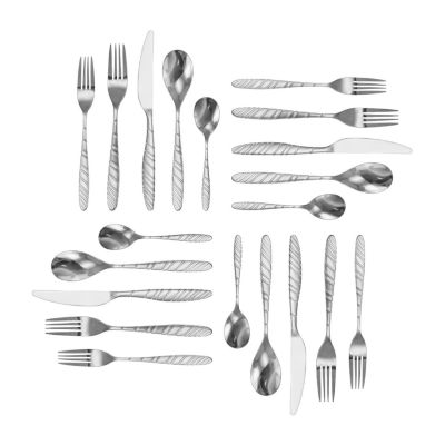 MegaChef La Vague 20-pc. 18/10 Stainless Steel Flatware Set