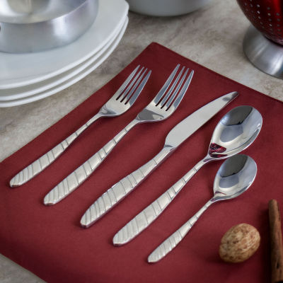 MegaChef La Vague 20-pc. 18/10 Stainless Steel Flatware Set