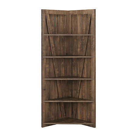 Helsa Home Office Collection Bookcase, One Size, Brown