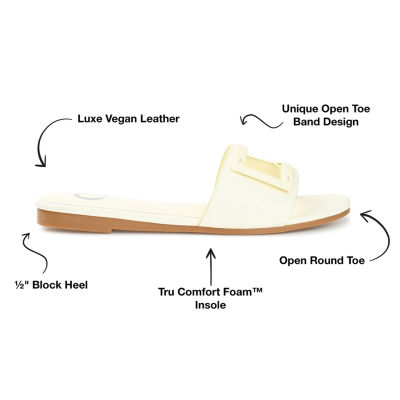 Journee Collection Womens Clair Slide Sandals