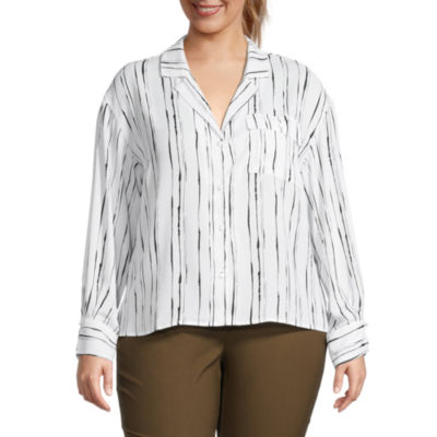Worthington Plus Womens Soft Blouse JCPenney