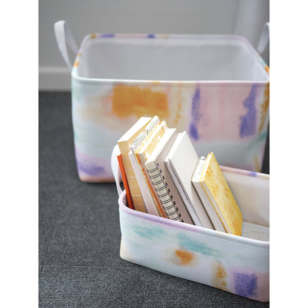 Home Expressions Prismatic Printed Canvas Storage Rectangular Basket