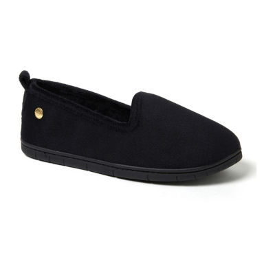 Dearfoams Rachel Velour Closed Back Womens Slip-On Slippers