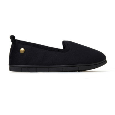 Dearfoams Rachel Velour Closed Back Womens Slip-On Slippers