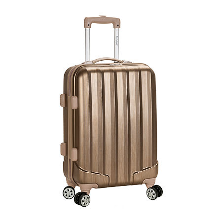 Rockland Melbourne 20" Hardside Expandable Lightweight Luggage, One Size, Brown