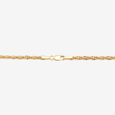 Made in Italy 10K Gold Hollow Bar Station Bracelet