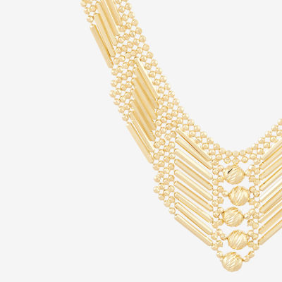 Womens 14K Gold Chevron Necklaces